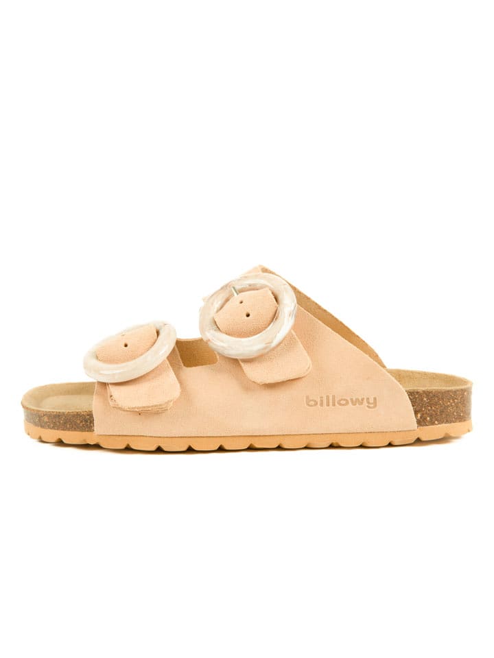 billowy Skórzane klapki w kolorze jasnoróżowym rozmiar: 38