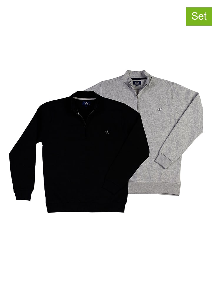 The Time of Bocha Bluzy ( 2 szt.) w kolorze szarym i czarnym rozmiar: XL