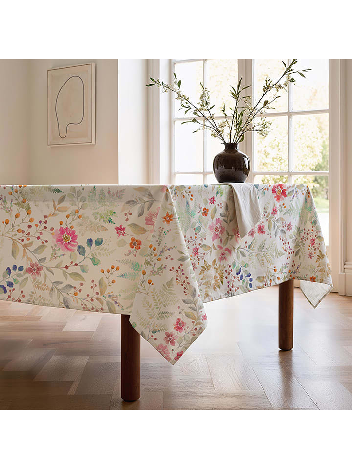 Mint Rugs Obrus "Floral Lili" w kolorze biało-jasnoróżowym rozmiar: 155x300 cm