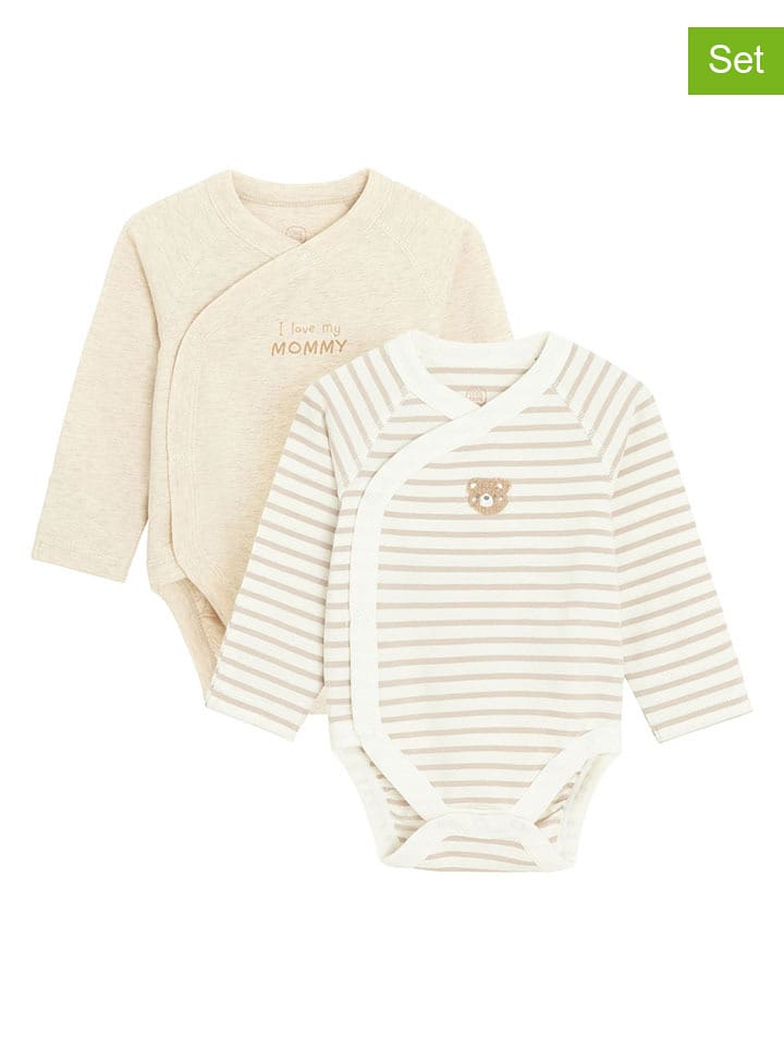 COOL CLUB Body (2 szt.) w kolorze kremowo-beżowym rozmiar: 62