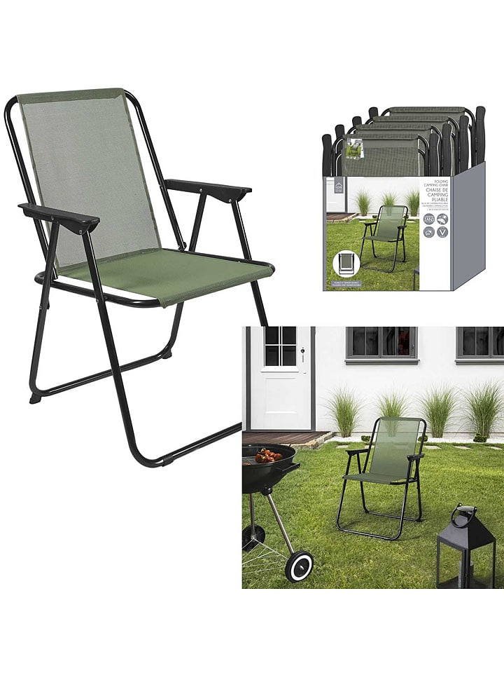 Garden Spirit Krzesło ogrodowe "Pliante" w kolorze khaki - 51 x 75 x 60 cm rozmiar: onesize