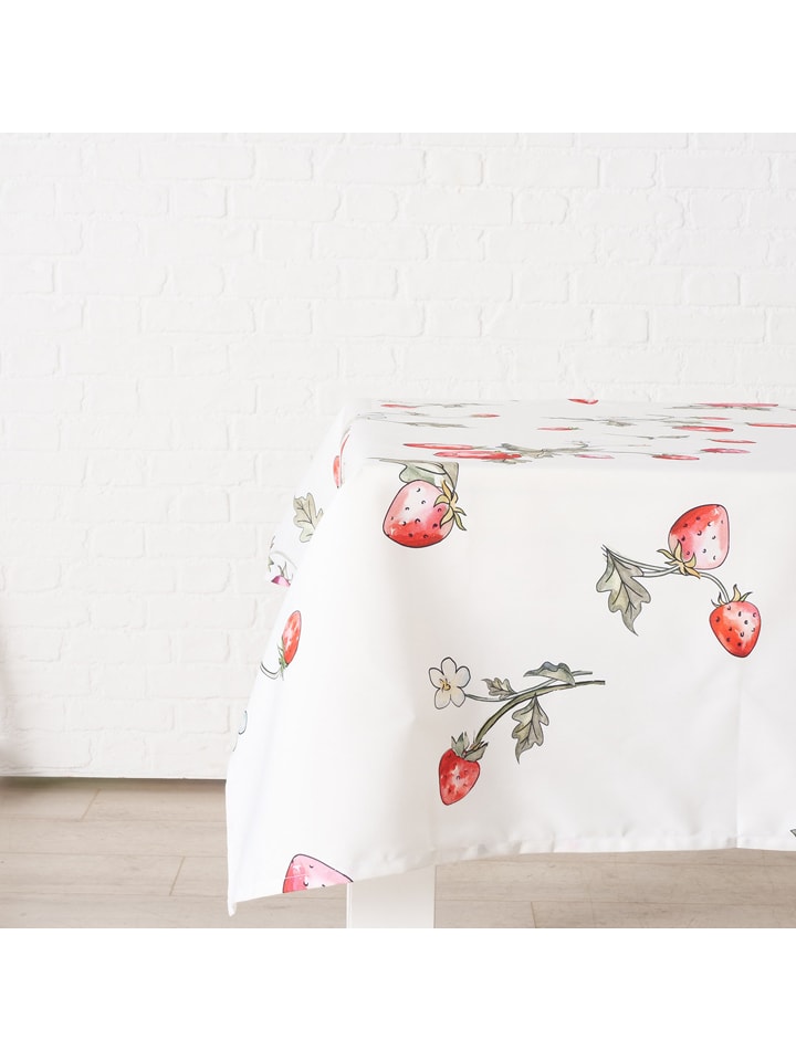 Boltze Obrus w kolorze czerwono-zielono-białym - 180 x 140 cm rozmiar: onesize