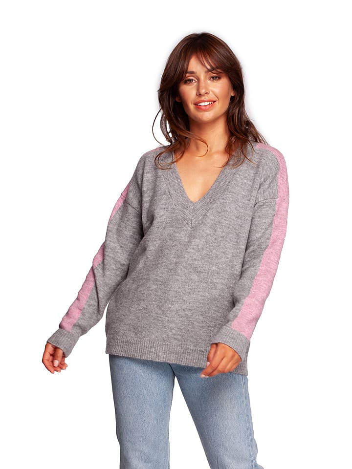 Be Wear Sweter w kolorze szarym rozmiar: L/XL