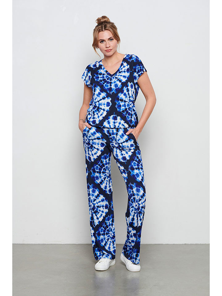 &Co Woman Spodnie "Loa" w kolorze granatowym rozmiar: XL