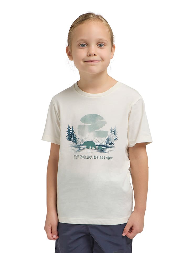 Jack Wolfskin Koszulka "Graphic" w kolorze białym rozmiar: 128