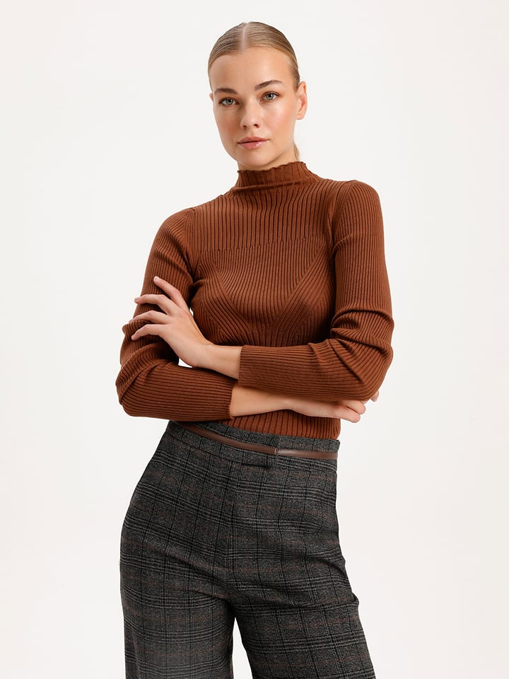 BGN Sweter w kolorze brązowym rozmiar: 38