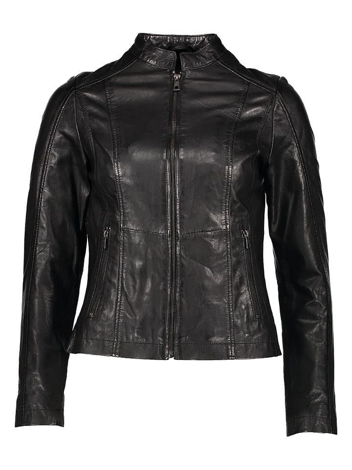 Bugatti Skórzana kurtka w kolorze czarnym rozmiar: 38