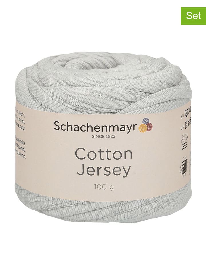 Schachenmayr since 1822 Mieszana przędza bawełniana (9 szt.) w kolorze jasnoszarym - 9 x 100 g rozmiar: onesize