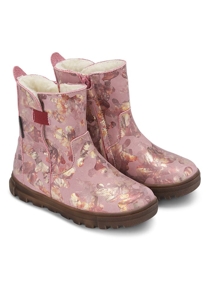 Bundgaard Skórzane kozaki zimowe "Nadia" w kolorze jasnoróżowym rozmiar: 29