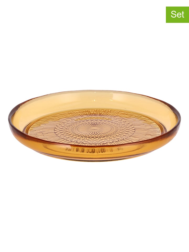 Bitz Talerzyki deserowe (6 szt.) "Kusintha" w kolorze żółtym - Ø 18 cm rozmiar: onesize