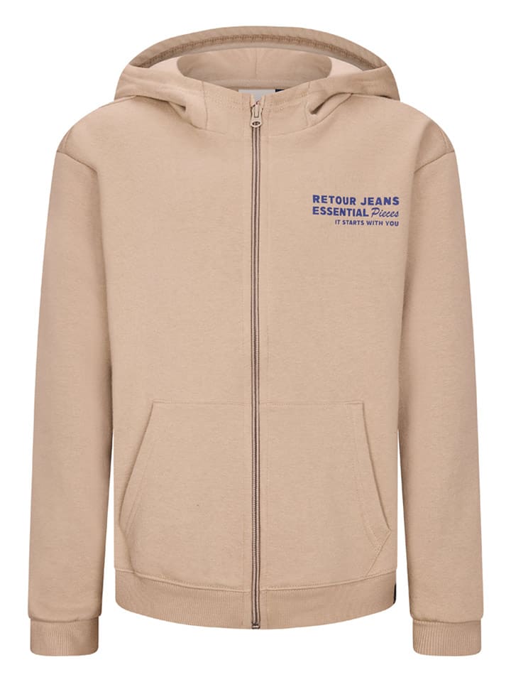 Retour Bluza "Asher" w kolorze beżowym rozmiar: 158/164