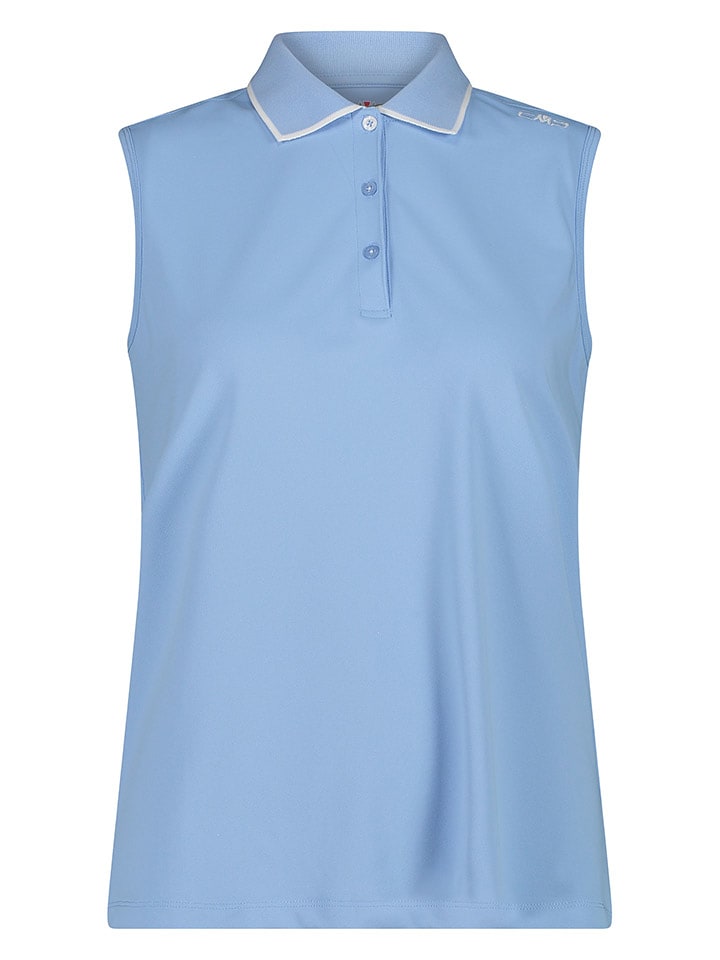 CMP Funkcyjny top polo w kolorze błękitnym rozmiar: 36