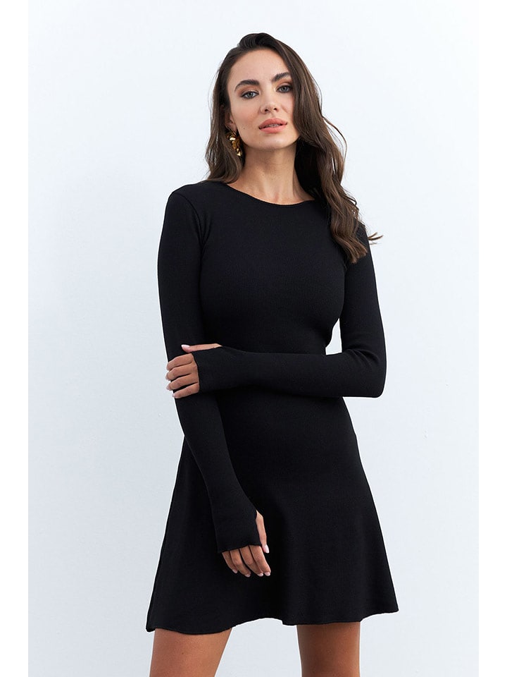 trendyol Sukienka w kolorze czarnym rozmiar: L