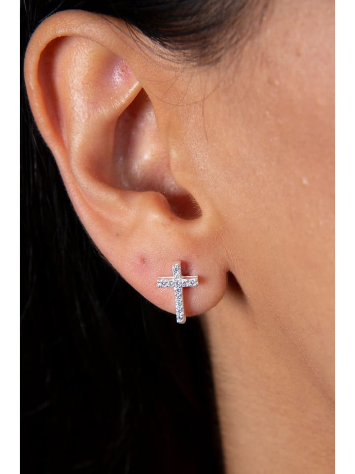 Lodie Silver Srebrne kolczyki-wkrętki z cyrkoniami rozmiar: onesize