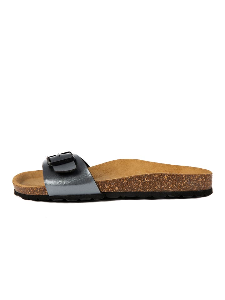 Little Sky Klapki w kolorze antracytowym rozmiar: 40