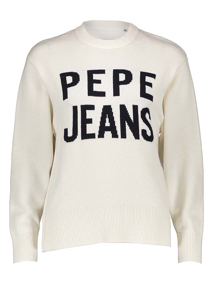 Pepe Jeans Sweter w kolorze kremowym rozmiar: S