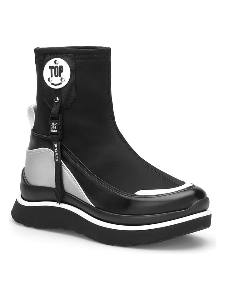 trendyol Botki w kolorze czarno-białym rozmiar: 37