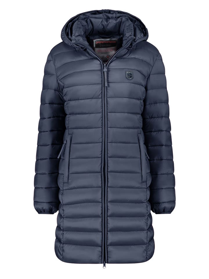 Geographical Norway Płaszcz pikowany "Atikotal" w kolorze granatowym rozmiar: S