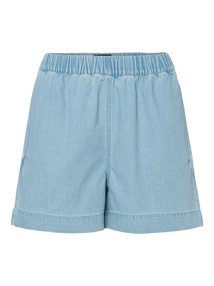 Pieces Szorty "Tula" w kolorze błękitnym rozmiar: S