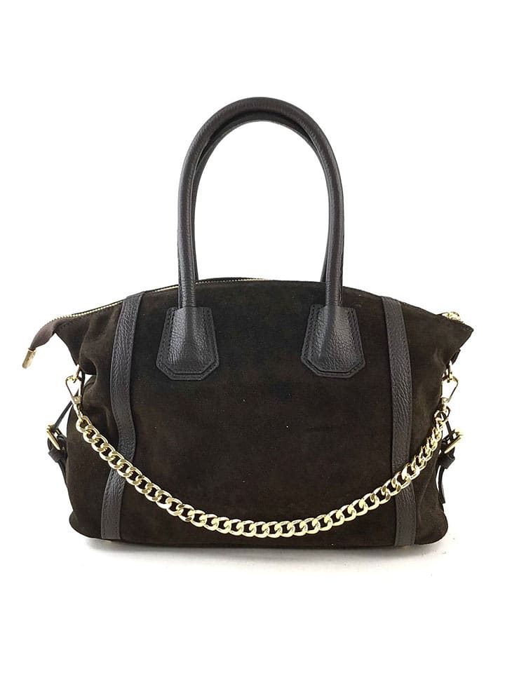 Marlon Skórzana torebka "Shania" w kolorze czarnym - 36 x 21 x 12 cm rozmiar: onesize