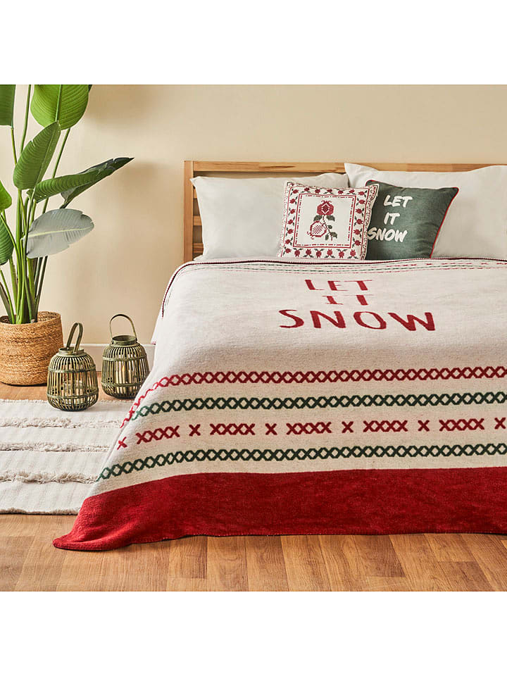 BELLA MAISON 3-częściowy komplet pościeli "Jolly" w kolorze beżowo-czerwonym rozmiar: 180x220 cm