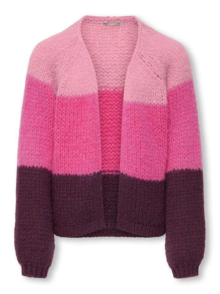 KIDS ONLY Kardigan "Nordic" w kolorze fioletowo-jasnoróżowym rozmiar: 134/140