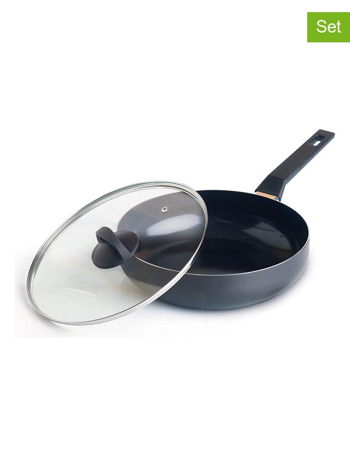 Brandt 2-częściowy zestaw w kolorze czarnym - Ø 28 cm rozmiar: onesize