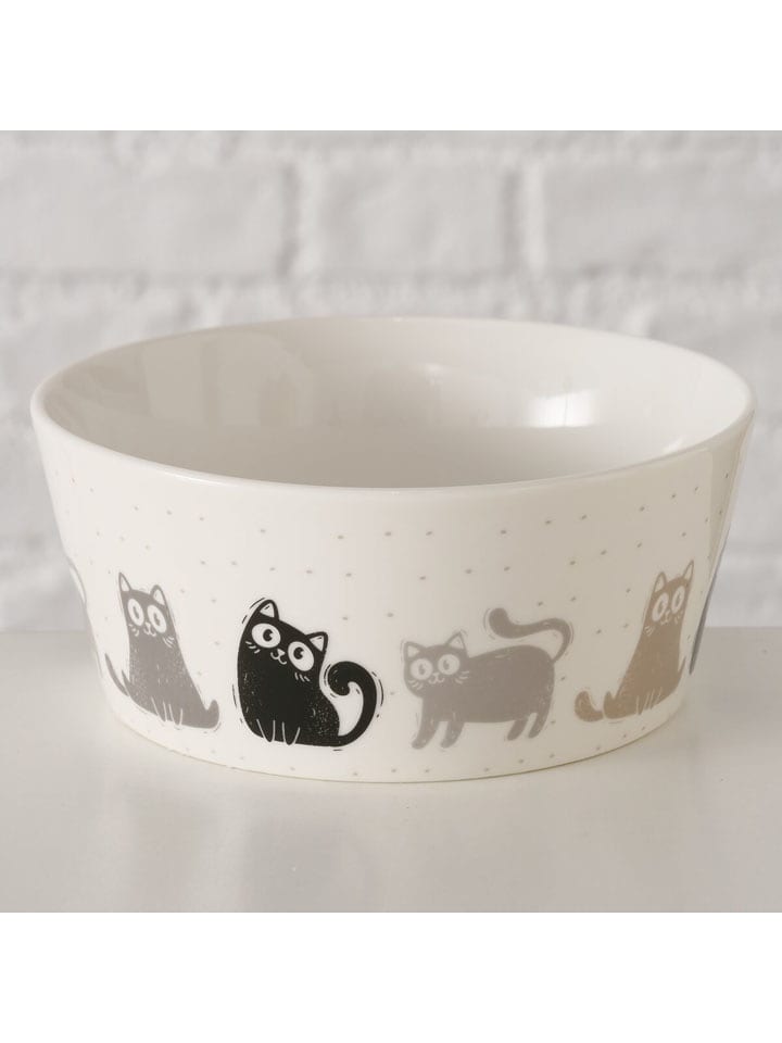 Boltze Miska "Mollie" w kolorze biało-szaro-czarnym na musli - wys. 6,5 x Ø 14,5 cm rozmiar: onesize