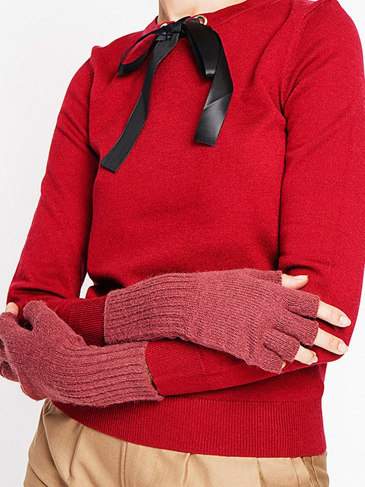 ASSUILI Rękawiczki w kolorze bordowym rozmiar: onesize