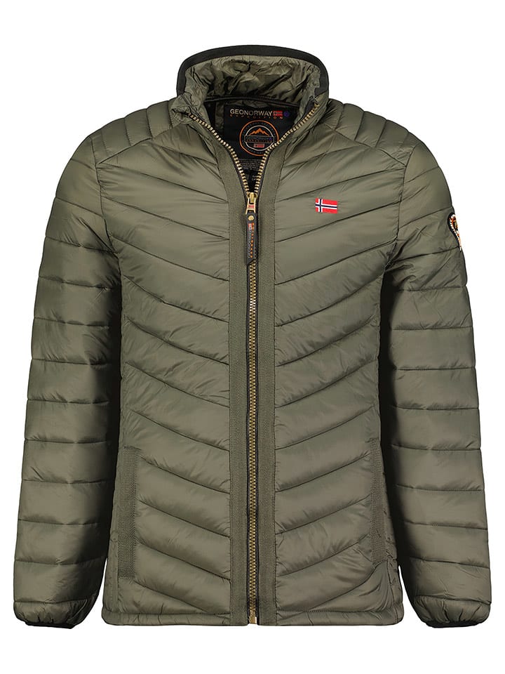 Geographical Norway Kurtka pikowana "Carliti" w kolorze oliwkowym rozmiar: S