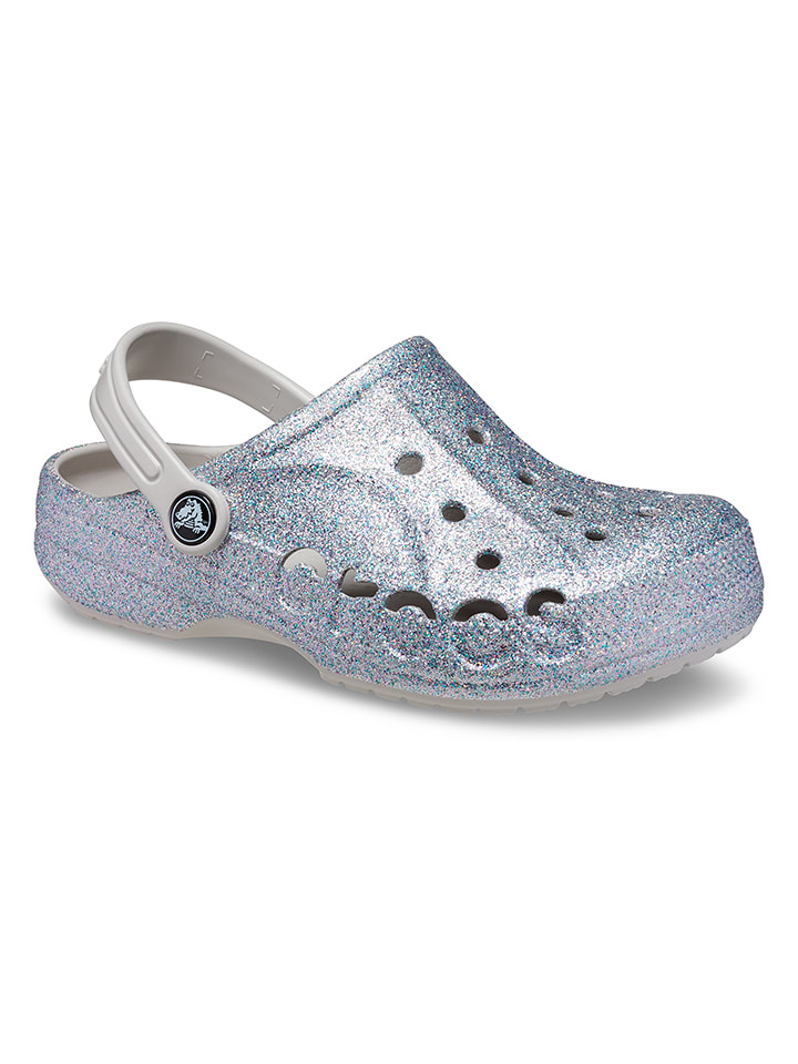 Crocs Chodaki "Baya" w kolorze srebrnym rozmiar: 19/20