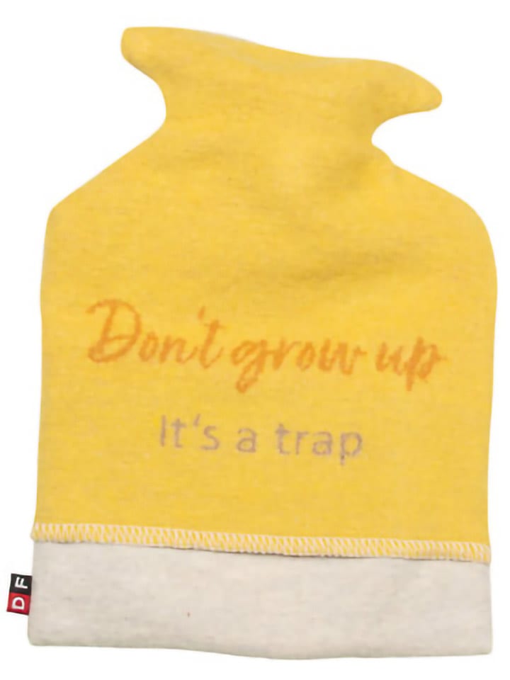David Fussenegger Termofor "Don't Grow Up" w kolorze żółtym dla dzieci rozmiar: 18x28 cm
