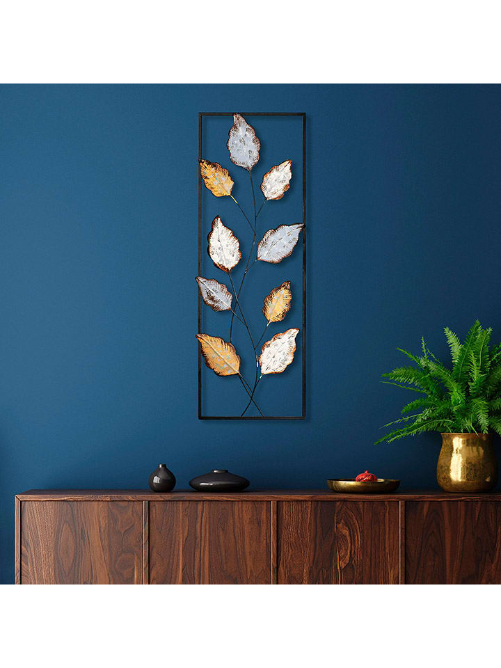 ABERTO DESIGN Dekoracja ścienna "Fagus 3" w kolorze czarno-brązowym rozmiar: onesize