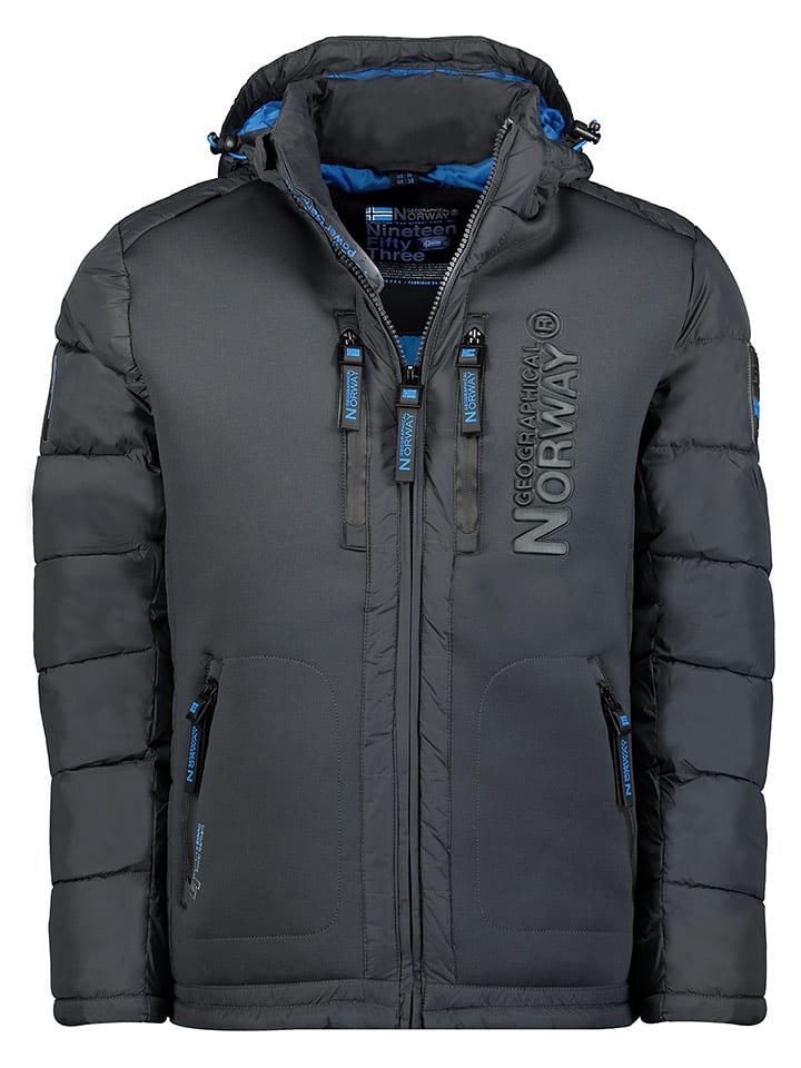 Geographical Norway Kurtka zimowa "Beachwood" w kolorze antracytowym rozmiar: XXL