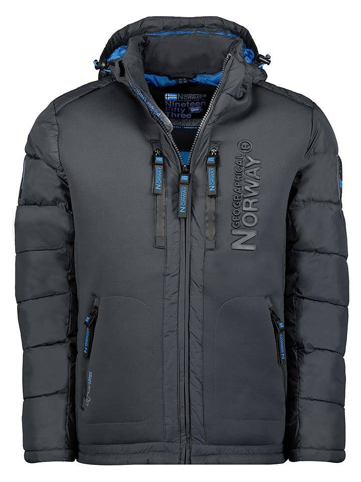 Geographical Norway Kurtka zimowa "Beachwood" w kolorze antracytowym rozmiar: XXL
