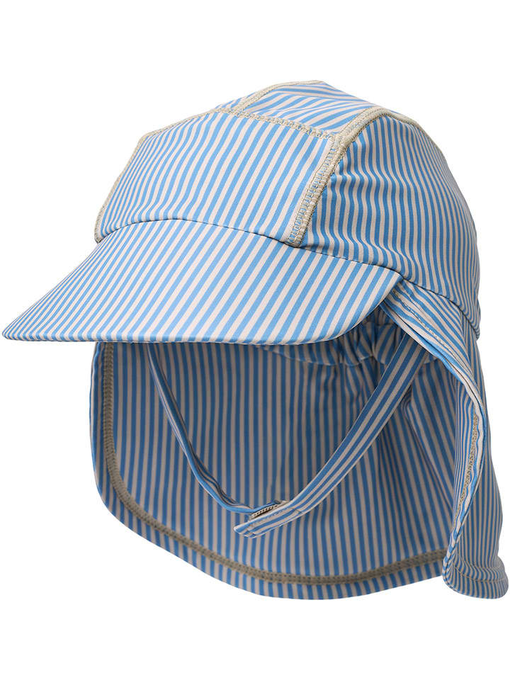 Wheat Kapelusz przeciwsłoneczny "Tonga" w kolorze kremowo-niebieskim rozmiar: 52-53 cm