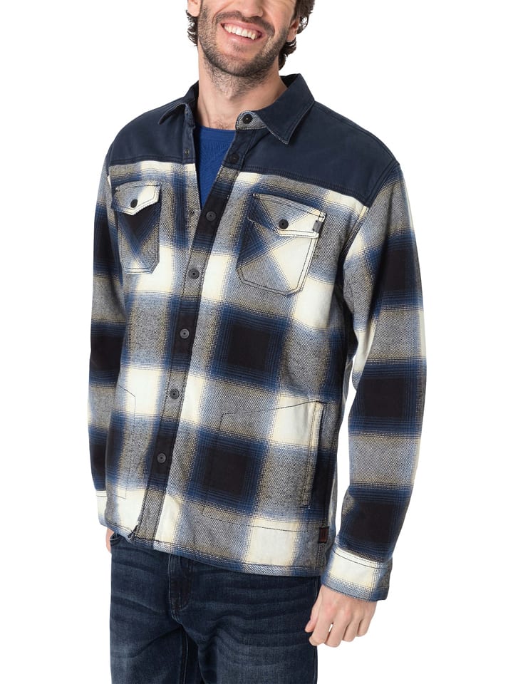 Timezone Koszula w kolorze granatowo-kremowym rozmiar: M