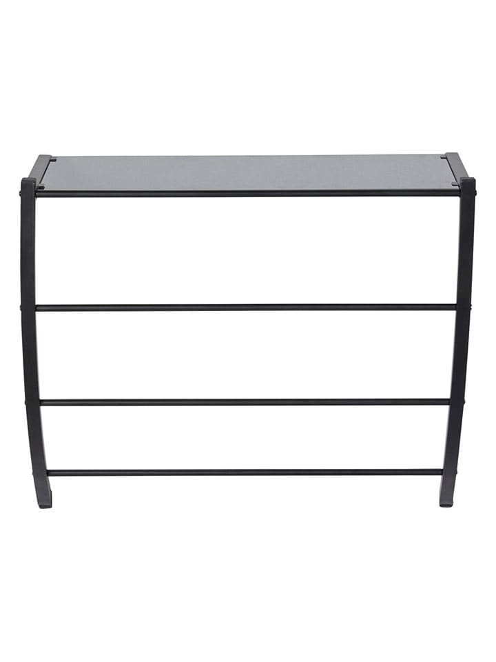 heine home Regał ścienny w kolorze czarnym - 56 x 48,5 x 23 cm rozmiar: onesize