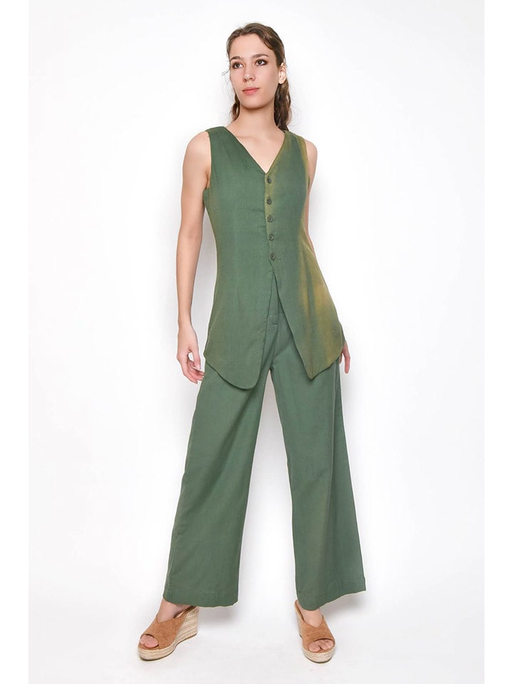 Tarifa 2-częściowy zestaw w kolorze ciemnozielonym rozmiar: M