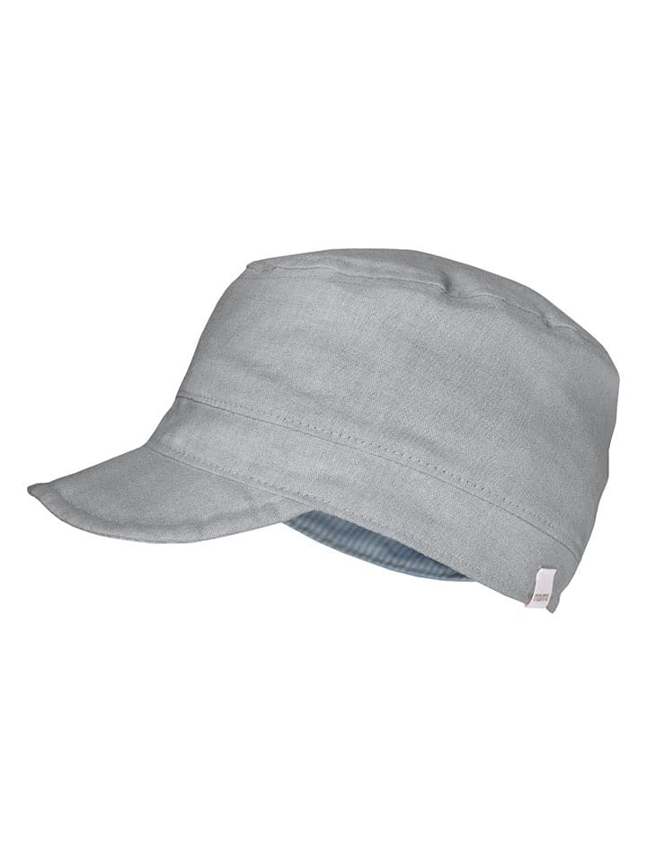 MaxiMo Dwustronna czapka w kolorze błękitno-białym rozmiar: 51 cm