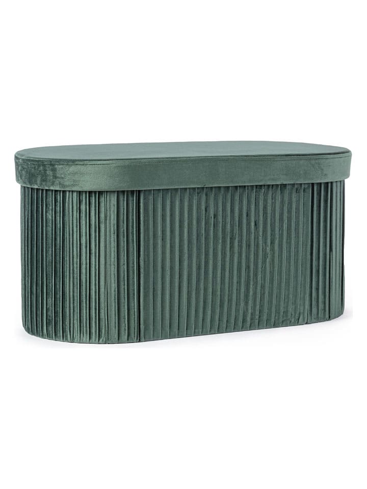 Bizzotto Puf "Jocelyn" w kolorze zielonym - 76 x 38 x 38 cm rozmiar: onesize