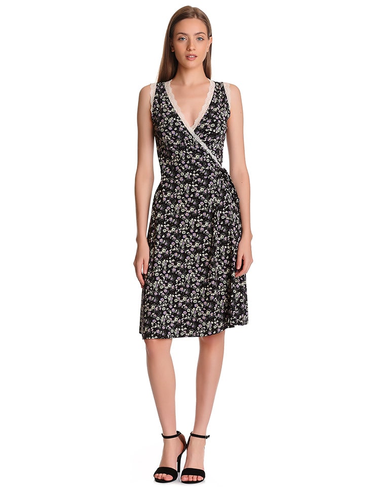 Vive Maria Sukienka "Midnight flower" w kolorze czarnym rozmiar: XL