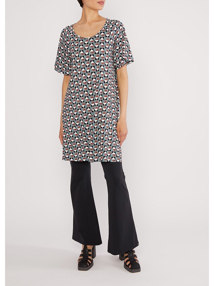 Blutsgeschwister Sukienka "Fly Little Bird" w kolorze czarno-brązowym rozmiar: XL