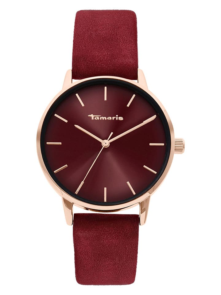 Tamaris Zegarek kwarcowy w kolorze bordowo-różowozłotym rozmiar: onesize