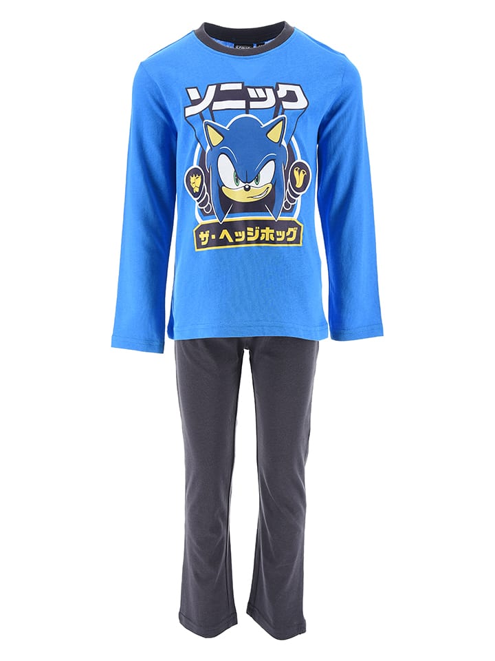 Sonic Piżama "Sonic" w kolorze niebiesko-granatowym rozmiar: 98