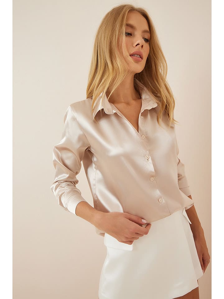 Happiness Istanbul Koszula w kolorze kremowym rozmiar: 42