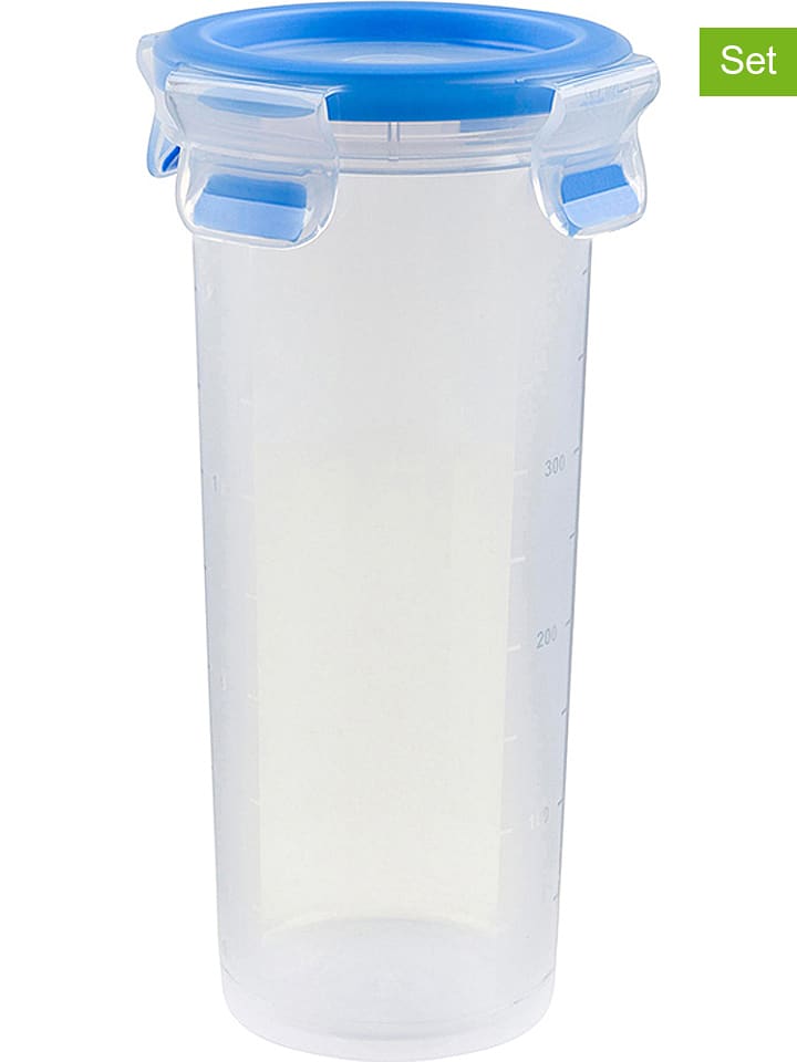 Emsa Pojemnik "Clip & Close" w kolorze niebieskim - 500 ml rozmiar: onesize