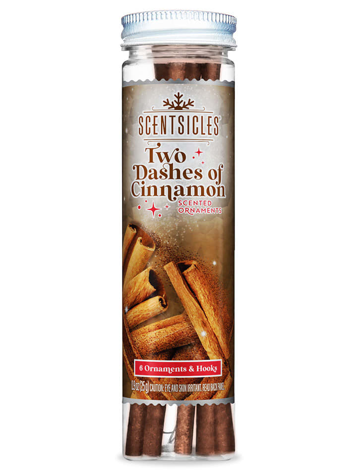 Scentsicles Patyczki zapachowe (6 szt.) "Scentsicles - Two Dashes Cinnamon" na choinkę rozmiar: onesize