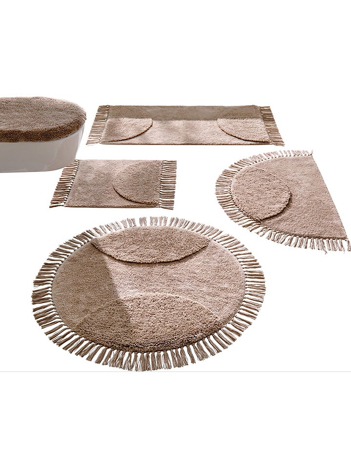 heine home Dywanik łazienkowy w kolorze beżowym rozmiar: 80x150 cm