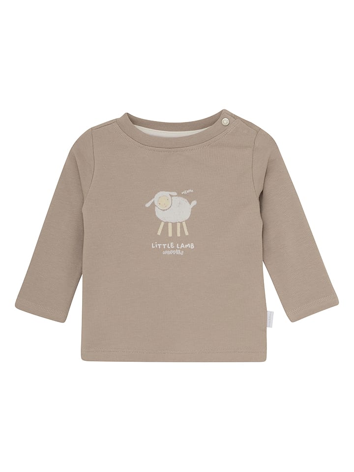 Noppies Koszulka w kolorze jasnobrązowo-szarym rozmiar: 74